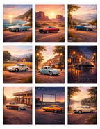 Classic Cars Digital Template