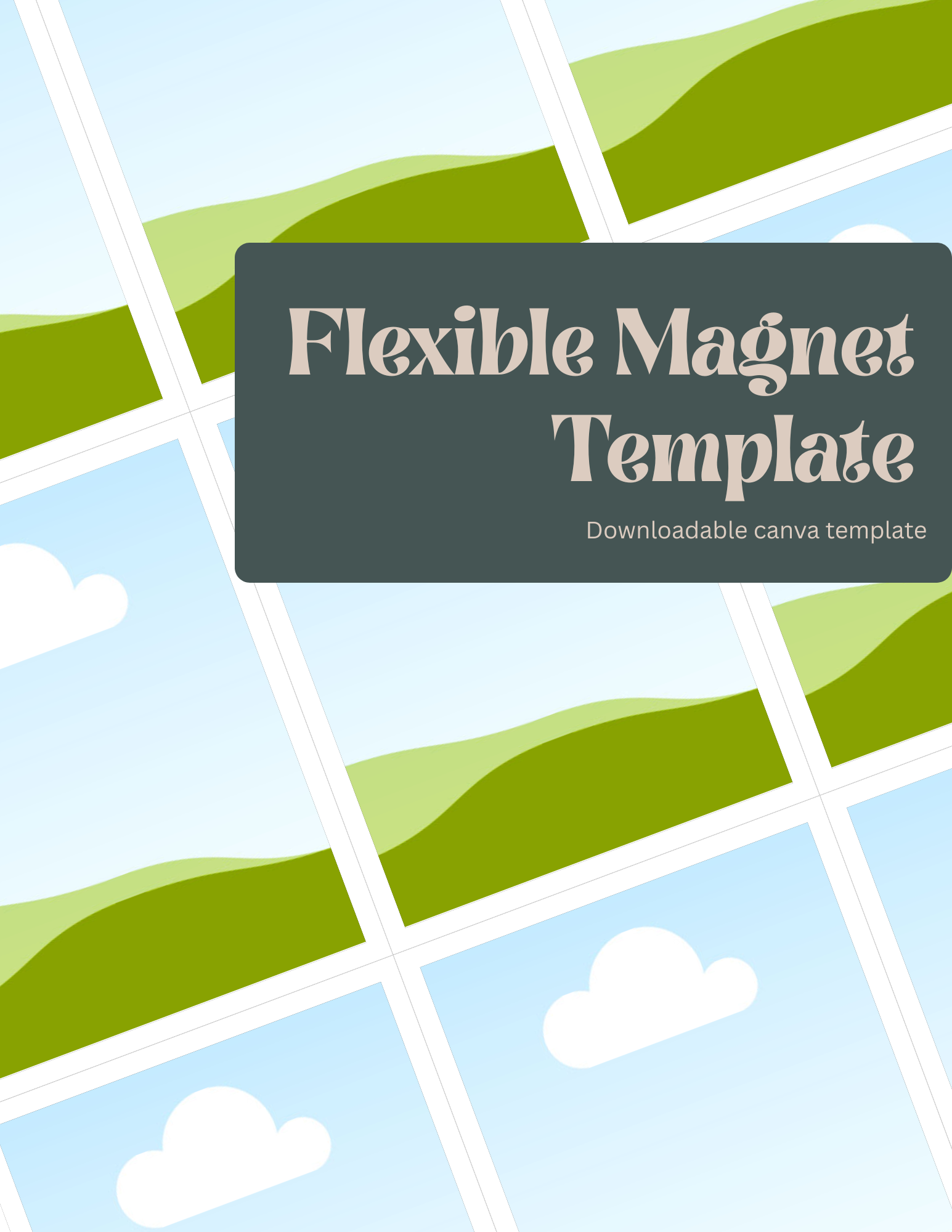 Flexible Magnet Printing Templates- Set of 7
