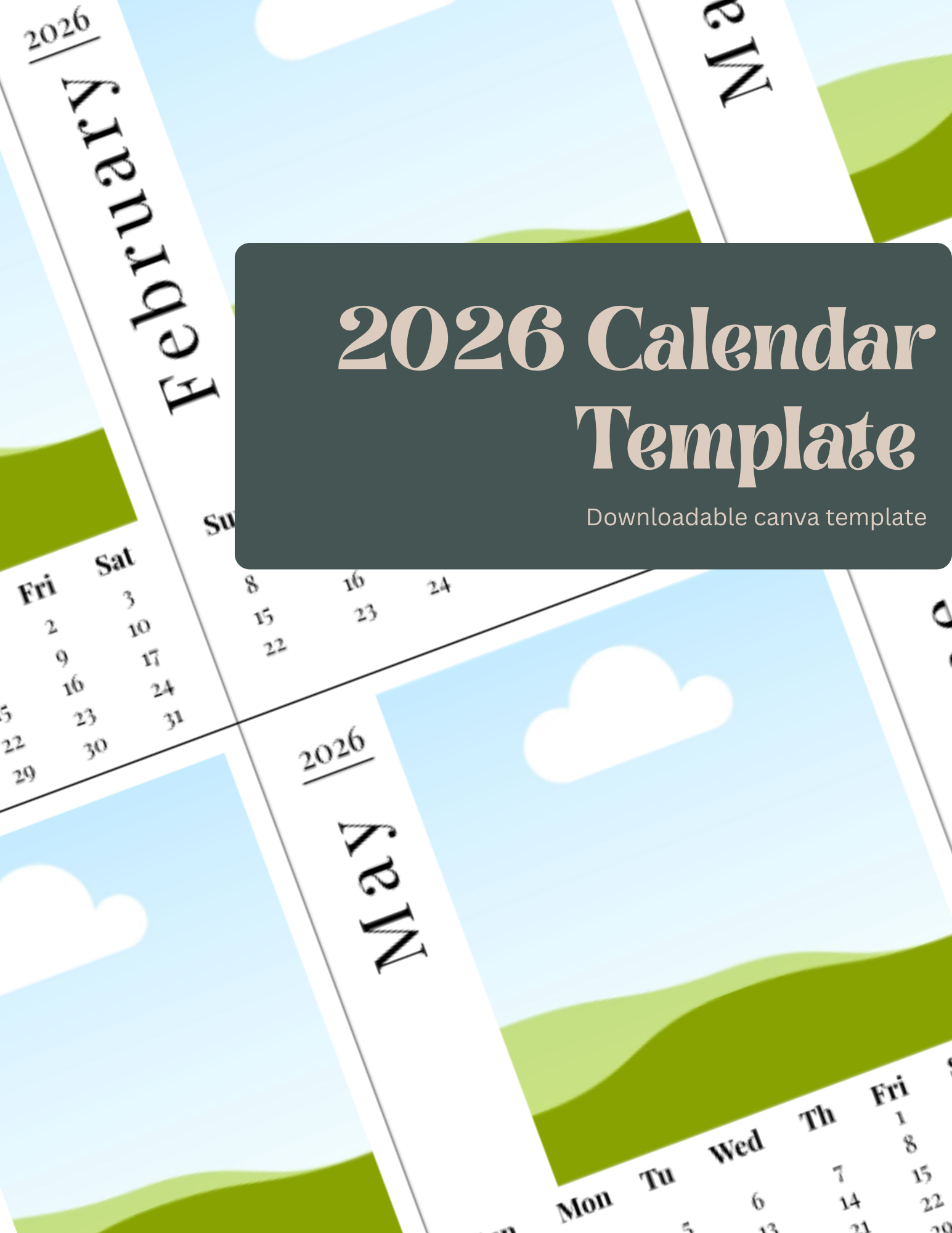 2026 Monthly Calendar Template